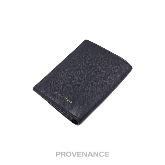 🔴 Saint Laurent Paris SLP Pocket Card Wallet - Navy Leather - Picture 4 of 8